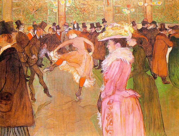  Henri  Toulouse-Lautrec Training of the New Girls by Valentin at the Moulin Rouge Germany oil painting art
